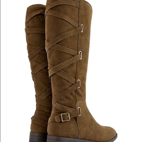 Olive Wide-Calf Boot - Picture 7 of 8